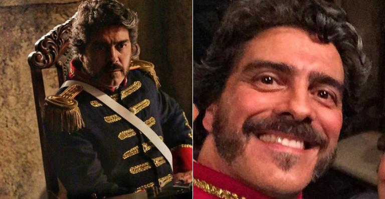 Eleito de Xuxa, Junno Andrade posa caracterizado nas gravações de ‘Escrava Mãe’