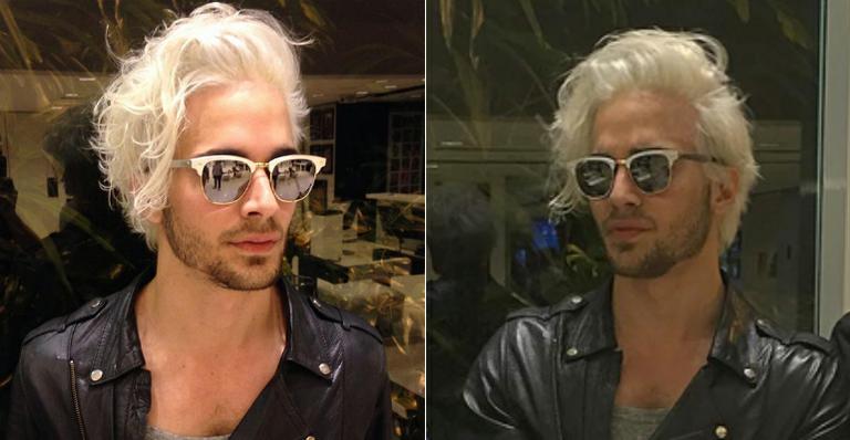 Novo look: Fiuk clareia ainda mais os cabelos e fica platinado