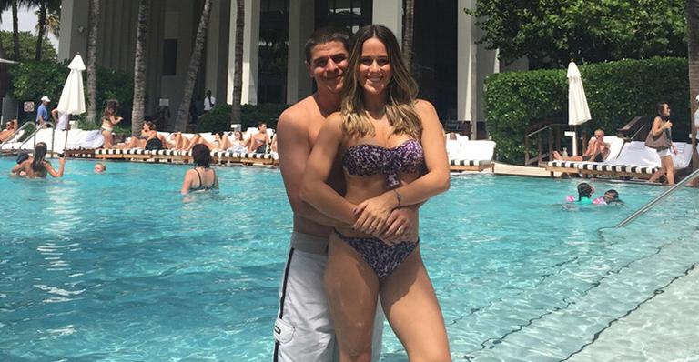 Em Miami, Fernanda Pontes revela que quer ter mais filhos com Diogo Boni