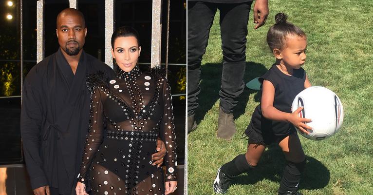 North West aprende a jogar futebol e deixa Kim Kardashian orgulhosa