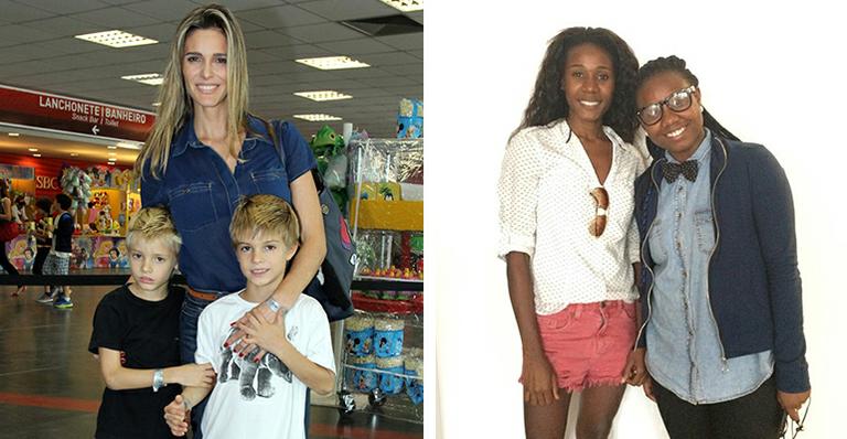 Fernanda Lima mostra babás que cuidam de seus gêmeos: ‘Não tem essa de babá vestida de branco!’