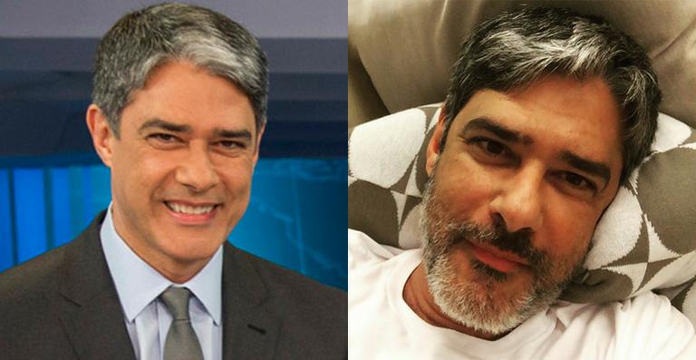 William Bonner aparece barbudo em selfie e faz sucesso: ‘Lindo de qualquer jeito’