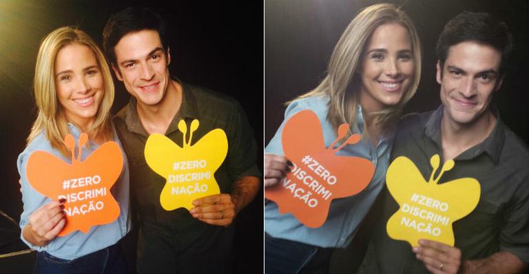 Wanessa e Mateus Solano participam de campanha de combate à discriminação