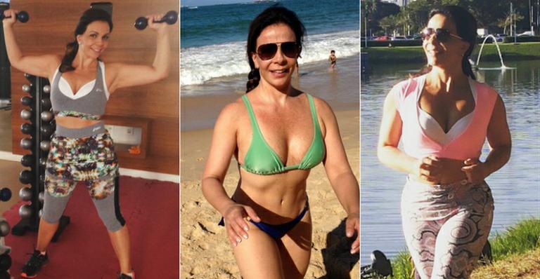 Aos 51 anos, Sula Miranda exibe corpo sarado e ganha elogios nas redes sociais
