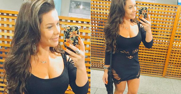 Fernanda Souza abusa da sensualidade em figurino de nova novela