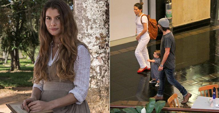 Pedro, filho de 1 aninho da atriz Alinne Moraes, faz rara aparição com o pai