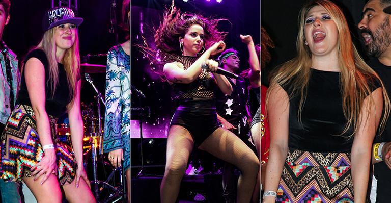 Duelo de rebolado: Dani Calabresa arrisca funk no palco com Anitta