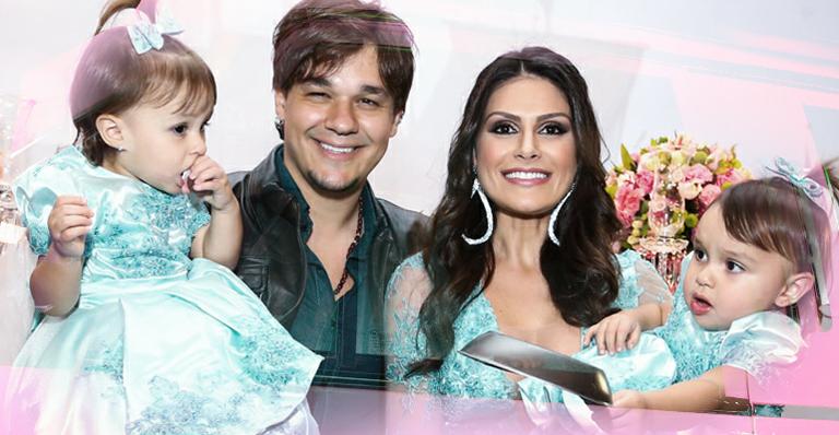 Leandro e Natália Guimarães celebram o aniversário das gêmeas