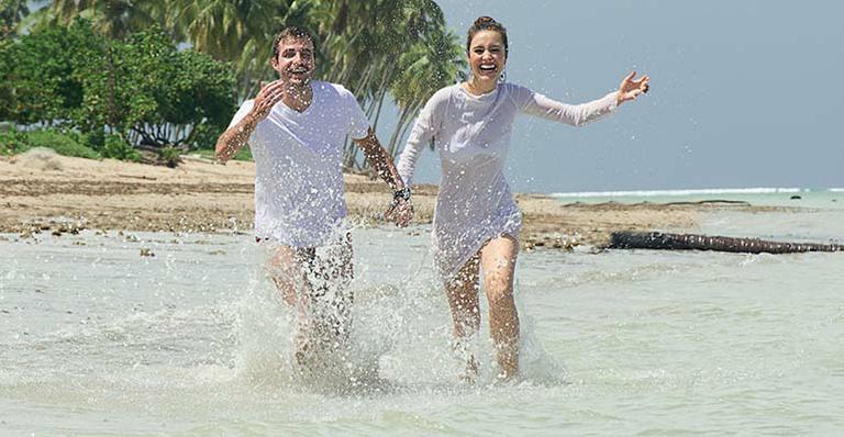 Max Fercondini e Amanda Richter fazem tour na Costa dos Corais