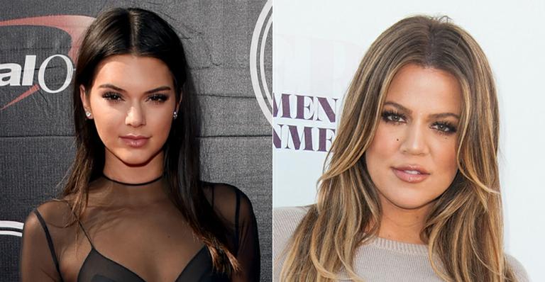 Khloé Kardashian e Kendall Jenner sensualizam de maiô