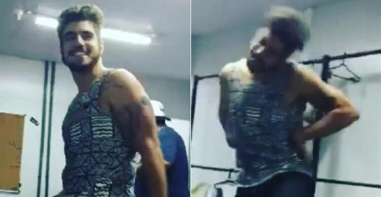 Caio Castro dança ‘Melô do Pirulito’ e faz a alegrias dos amigos