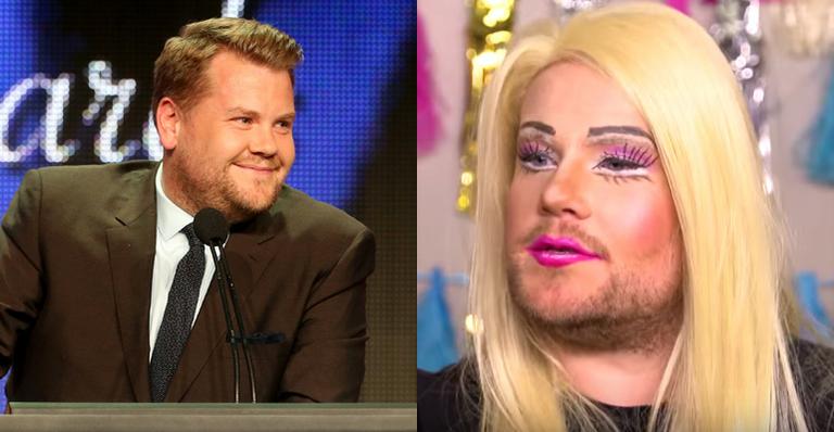 Maquiadora transforma James Corden em Barbie