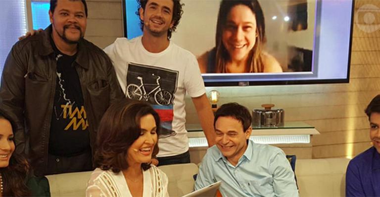 Fernanda Gentil aparece na TV e fala sobre a espera de Gabriel: ‘A ideia é parto normal’