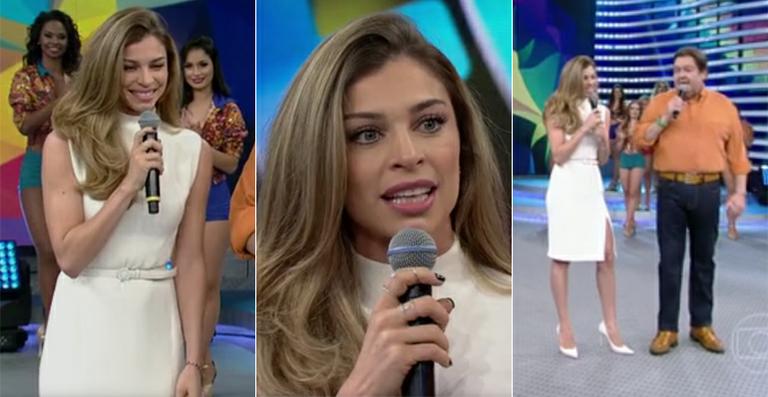 Grazi Massafera usa vestido de quase R$ 20 mil na TV