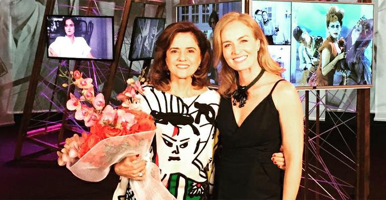 Angélica grava com Marieta Severo para o ‘Estrelas’ e elogia: ‘Rainha’