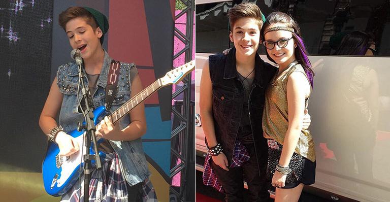 João Guilherme Avila grava musica que dividirá com Larissa Manoela