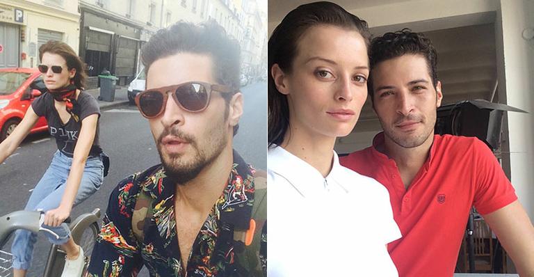 Top Flavia Lucini e ator Leandro Lima participam de campanha dda grife francesa The Kooples