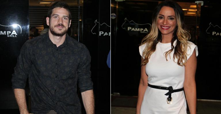 Elenco assiste ao 1º capítulo de A Regra do Jogo