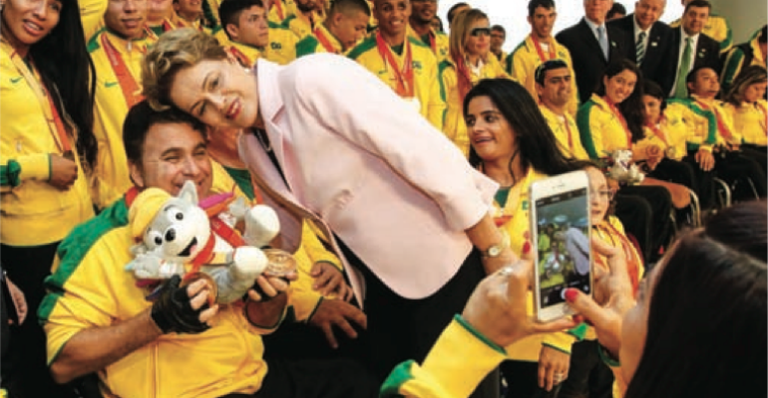 Dilma Rousseff parabeniza os atletas nacionais