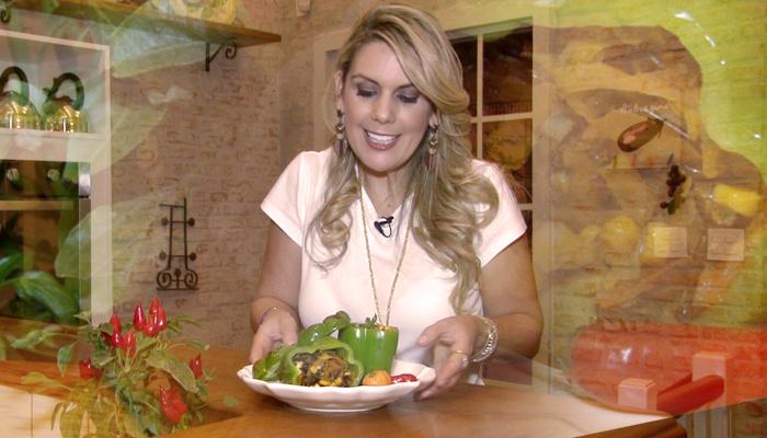 Receita vegetariana: pimentão recheado
