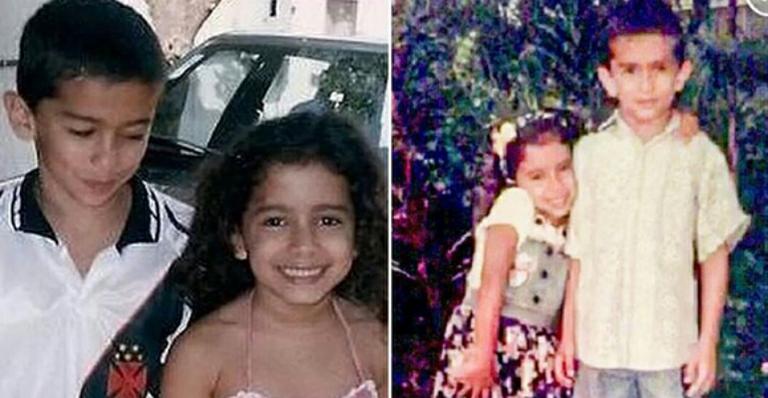 Do fundo do baú! Anitta mostra fotos da infância com o irmão