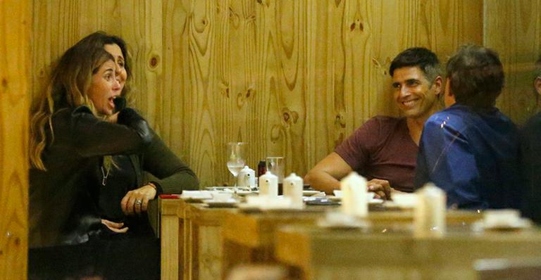 Giovanna Antonelli e Reynaldo Gianecchini jantam juntos no Rio e celebram amizade