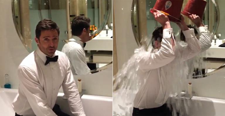 Lembra? Hugh Jackman dá início ao Desafio do Balde de Gelo de 2015