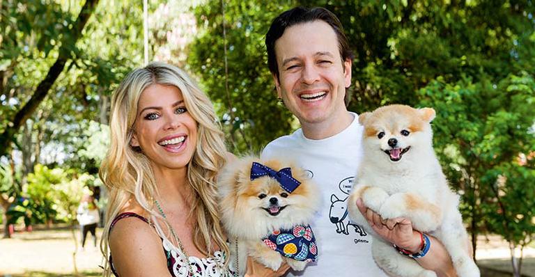 Karina Bacchi e Celso Zucatelli: concurso de pets