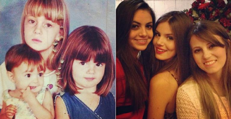 Reconhece? Camila Queiroz mostra foto da infância com as irmãs