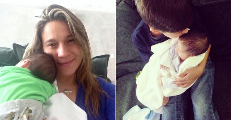 Fernanda Gentil brinca com look do filho: ‘Há quem o chame de Agostinho Carrara’