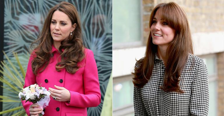 Kate Middleton exibe novo visual e adere à franja