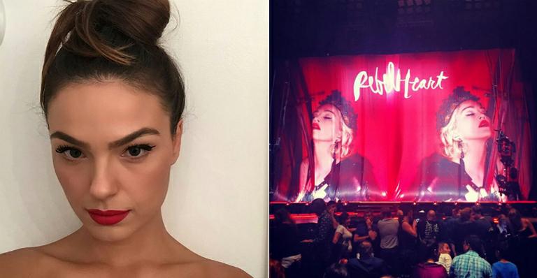 Isis Valverde vai a show de Madonna em Nova York; veja os vídeos