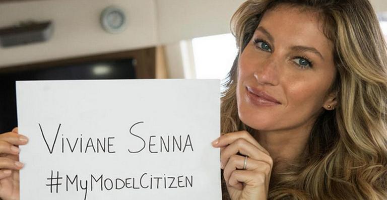 Gisele Bündchen elege Viviane Senna como seu exemplo de cidadã