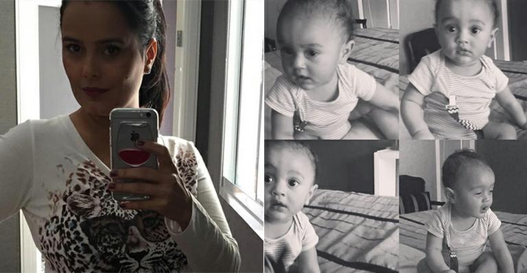 Luciele di Camargo paparica o pequeno Davi em vídeo: ‘Mamãe boba’