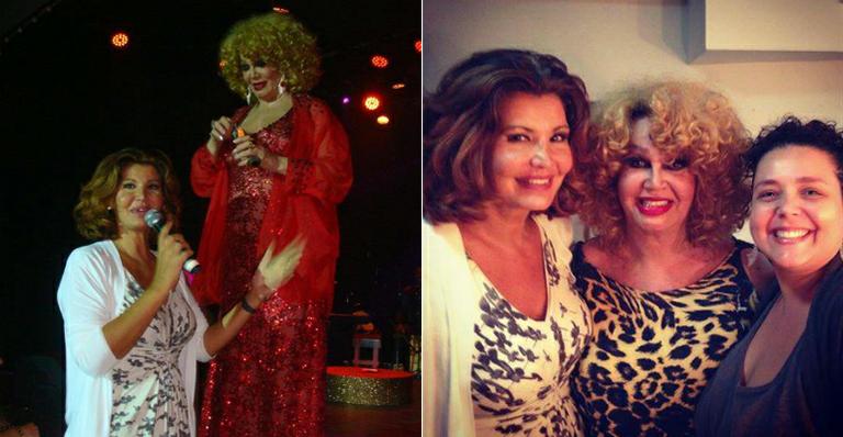 Roberta Close reaparece em foto com Jane Di Castro