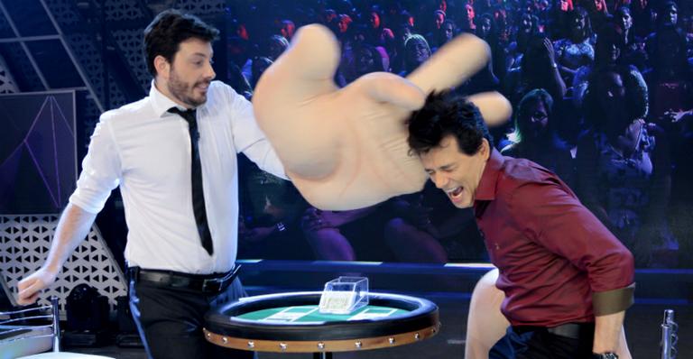 Celso Portiolli leva tapão e choques de Danilo Gentili na TV