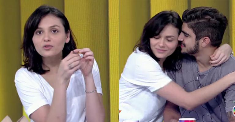 Caio Castro faz galanteios para Monica Iozzi: ‘Você é bonita natural’