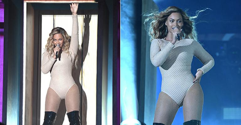 Beyoncé rouba a cena com maiô colado em show nos Estados Unidos