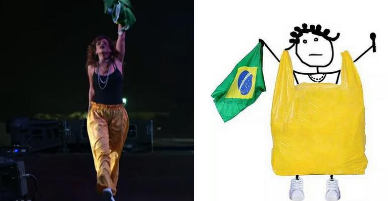 Rihanna deixa o Brasil com piada sobre seu look em festival