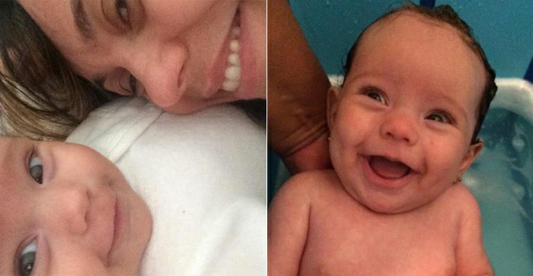 Que fofas! Flávia Monteiro mostra selfie com a filha, Sophia