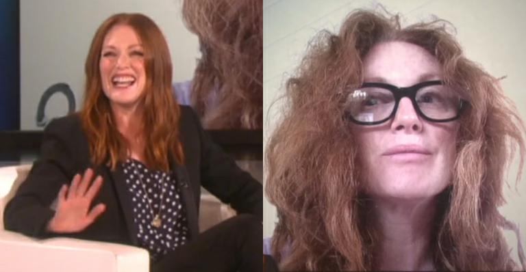 Julianne Moore revela cabelo natural e desabafa: ‘Tento não ir a nenhum lugar por causa dele’
