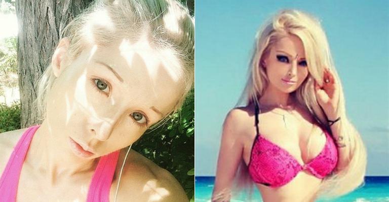 Valeria Luklyanova, a Barbie humana, surge sem maquiagem e fica quase irreconhecível