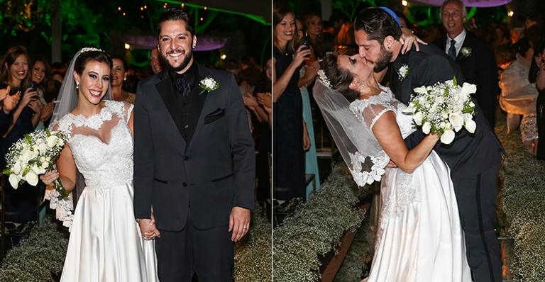 Emoção e alegria no casamento tradicional entre André Vasco e Vivian Krybus