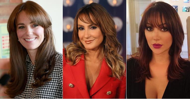 Kate Middleton e Claudia Leitte aderem à franjinha; saiba como copiar
