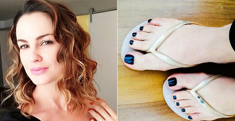 Na TV, Carolina Kasting conta por que tem um perfil só com fotos de seus pés