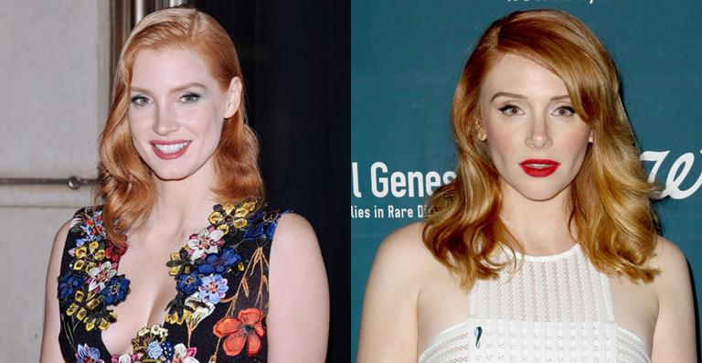 Quase idênticas: Jessica Chastain já fingiu ser Bryce Dallas Howard