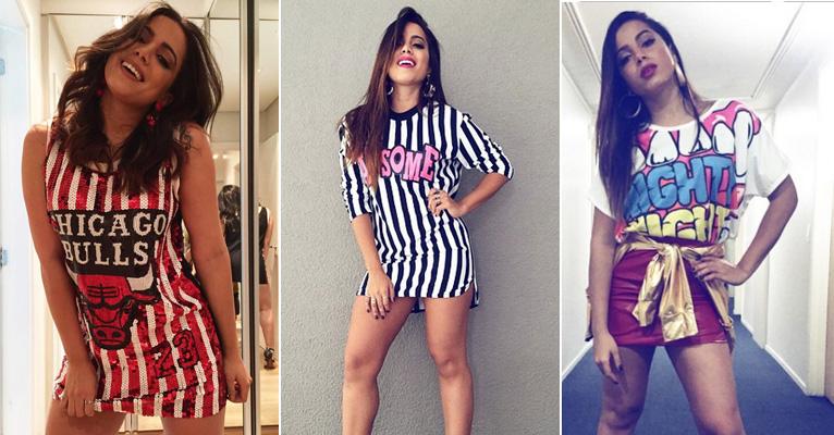 Com camisetas e tênis, Anitta investe no estilo street style sexy; saiba como usar
