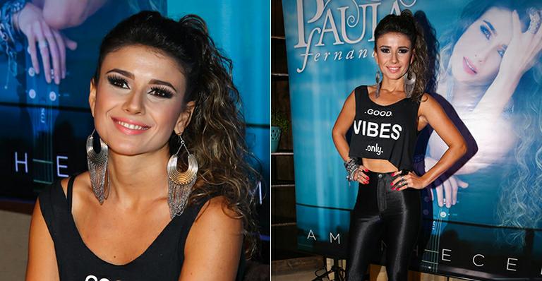 Com cintura finíssima, Paula Fernandes reúne imprensa para lançamento de seu novo CD