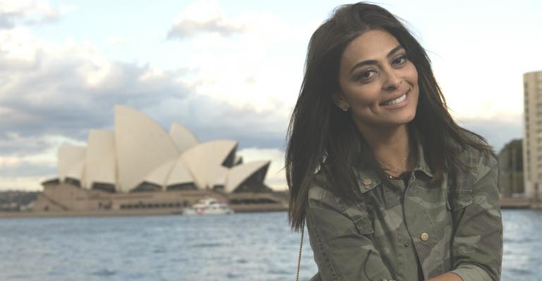 Austrália seduz e emociona Juliana Paes
