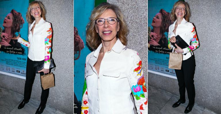 Em São Paulo, Marília Gabriela prestigia Débora Duboc no teatro